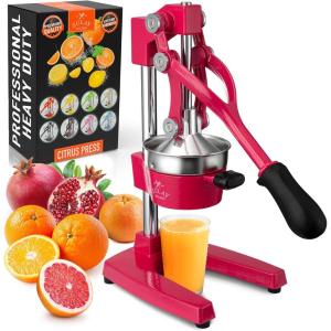 image:imageZulay Kitchen Cast Iron Juicer  EasytoClean HeavyDuty Manual Juicer Professional Citrus Juicer  Stainless Steel Lemon Squeezer  Manual Citrus Press amp Orange Squeezer  Orange Juicer  NavyOriginal  Dragonfruit