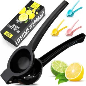 image:imageZulay Kitchen Metal Lemon Squeezer  Handheld Lemon Juicer Squeezer  Easy to Use Citrus Juicer  Manual Press for Extracting the Most Juice Possible  Extracts Every Last DropBlack