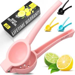 image:imageZulay Kitchen Metal Lemon Squeezer  Handheld Lemon Juicer Squeezer  Easy to Use Citrus Juicer  Manual Press for Extracting the Most Juice Possible  Extracts Every Last DropPink
