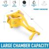 image:imageZulay Fruit Manual Juicer Heavy Duty Juice Press Squeezer with Detachable Lever amp Removable Strainer  Fruit Press amp Hand Juicer For Pomegranates Lemons Oranges and More RedYellow