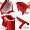 image:imageZulay Fruit Manual Juicer Heavy Duty Juice Press Squeezer with Detachable Lever amp Removable Strainer  Fruit Press amp Hand Juicer For Pomegranates Lemons Oranges and More RedRed
