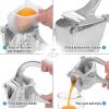 image:imageZulay Fruit Manual Juicer Heavy Duty Juice Press Squeezer with Detachable Lever amp Removable Strainer  Fruit Press amp Hand Juicer For Pomegranates Lemons Oranges and More RedSilver