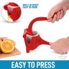 image:imageZulay Fruit Manual Juicer Heavy Duty Juice Press Squeezer with Detachable Lever amp Removable Strainer  Fruit Press amp Hand Juicer For Pomegranates Lemons Oranges and More RedRed