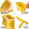 image:imageZulay Fruit Manual Juicer Heavy Duty Juice Press Squeezer with Detachable Lever amp Removable Strainer  Fruit Press amp Hand Juicer For Pomegranates Lemons Oranges and More RedYellow