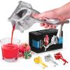 image:imageZulay Fruit Manual Juicer Heavy Duty Juice Press Squeezer with Detachable Lever amp Removable Strainer  Fruit Press amp Hand Juicer For Pomegranates Lemons Oranges and More RedSilver