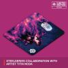 imageSteelSeries QcK Gaming Mouse Pad  Limited Edition Artist Collaboration  Titik Noda  NonSlip Rubber Base  Peak Tracking and Stability  Optimized for Gaming Sensors