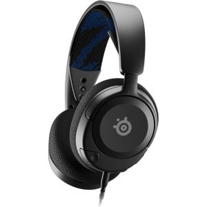 imageSteelSeries New Arctis Nova 1P MultiSystem Gaming wired Headset  HiFi Drivers  360 Spatial Audio  Comfort Design  Durable  LightweightNoiseCancelling Mic  PS5PS4 PC Xbox Switch  BlackBlack