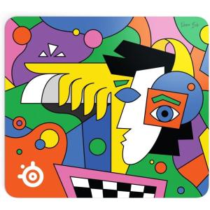 imageSteelSeries QcK Gaming Mouse Pad  Limited Edition Artist Collaboration  Roma Bib  NonSlip Rubber Base  Peak Tracking and Stability  Optimized for Gaming Sensors