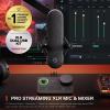 imageSteelSeries Alias USB Mic for PC  3x Bigger Capsule for Gaming Streaming and Podcasting  Sonar for Streamers Audio Software  AI Noise Cancelling  LED Mute ampamp Level Monitoring  Shock MountAlias Pro
