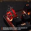 imageWorld of Warcraft Collector Item  Handmade Resin Artisan Keycap  Free inGame Item  Cherry MX Gaming Keyboard  Individually Numbered  Sword of Sargeras Design