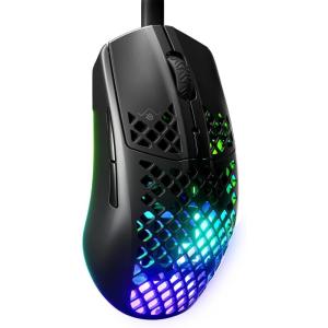 imageSteelSeries Aerox 3  Holey RGB Gaming Mouse  Ultralightweight Water Resistant Design  8500 DPI TrueMove Core Optical Sensor  SnowOnyx