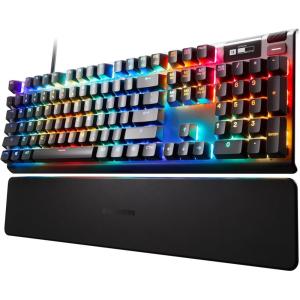 imageSteelSeries Apex Pro Mini HyperMagnetic Gaming Keyboard  Adjustable Actuation  Compact 60 Form Factor  RGB  PBT Keycaps  USBCFull Size