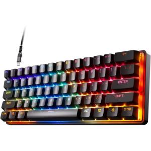 imageSteelSeries New Apex 9 Mini  HotSwap Optical Mini Keyboard  60 Compact Design  Optical Switches  RGB Customization  Aluminum Alloy Frame  Double Shot PBT KeycapMini 60