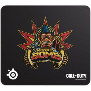 imageSteelSeries QcK Gaming Mouse Pad  Medium Stitched Edge Cloth  Extra Durable  Optimized For Gaming Sensors  BlackCOD  Monkey