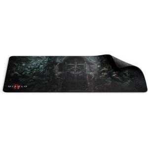 imageSteelSeries QcK Gaming Mouse Pad  Medium Stitched Edge Cloth  Extra Durable  Optimized For Gaming Sensors  BlackDiablo IV