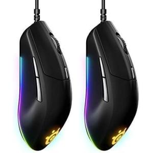 imageSteelSeries Rival 3 Gaming Mouse  8500 CPI TrueMove Core Optical Sensor  6 Programmable Buttons  Split Trigger Buttons  Brilliant Prism RGB Lighting Ergonomic BlackWired 2 Pack