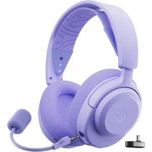 imageSteelSeries Arctis Nova 3P Wireless MultiPlatform Gaming Headset  Mobile App Control  40 HR Battery  Neodymium Magnetic Drivers  24GHzBluetooth  PS5 PS4 PC Switch Mobile  WhiteLavender