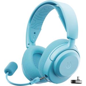 imageSteelSeries Arctis Nova 3P Wireless MultiPlatform Gaming Headset  Mobile App Control  40 HR Battery  Neodymium Magnetic Drivers  24GHzBluetooth  PS5 PS4 PC Switch Mobile  WhiteAqua