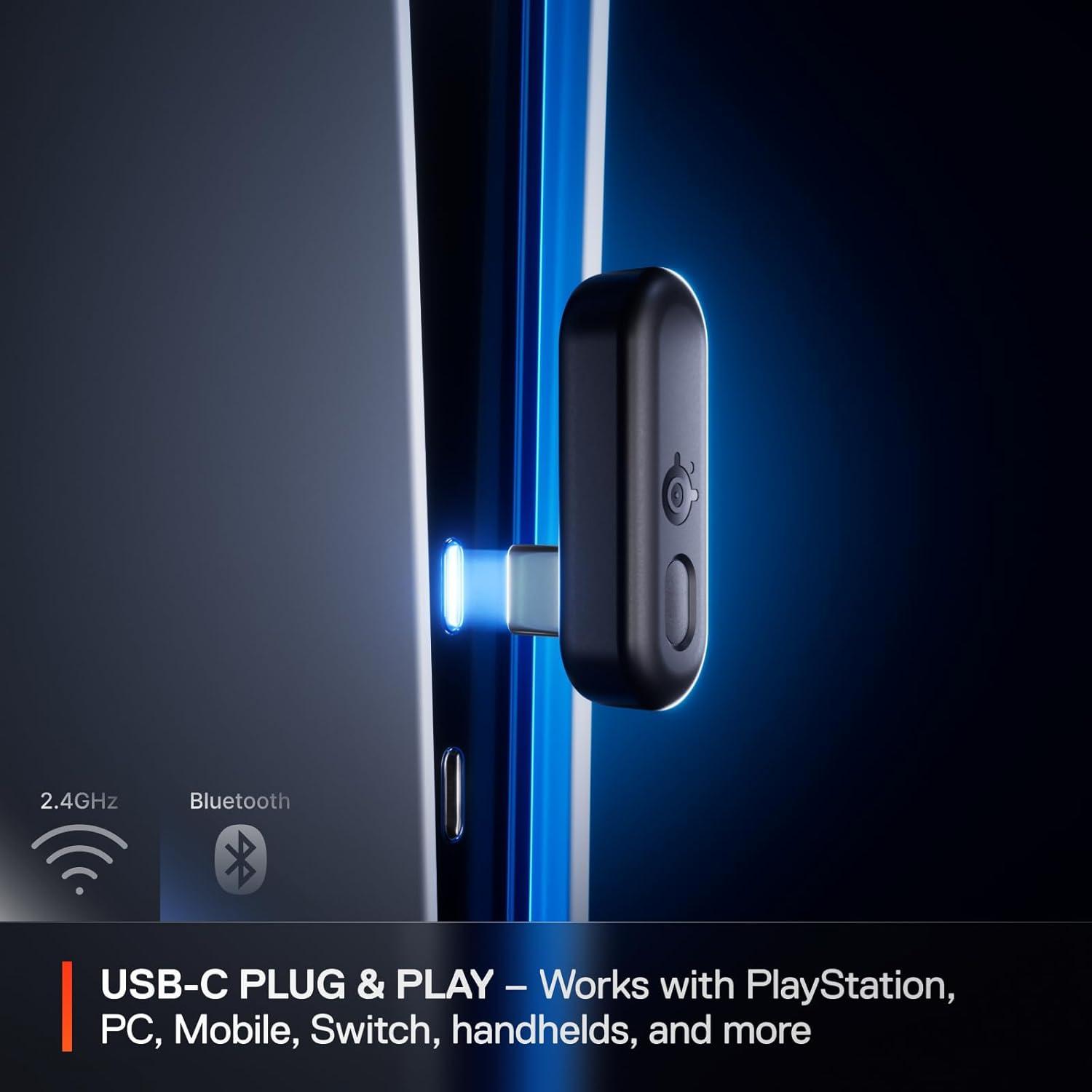 imageSteelSeries Arctis Nova 3X Wireless MultiPlatform Gaming Headset  Mobile App Control  40 HR Battery  Neodymium Magnetic Drivers  24GHzBluetooth  Xbox PS5 PC Switch Mobile  BlackAqua