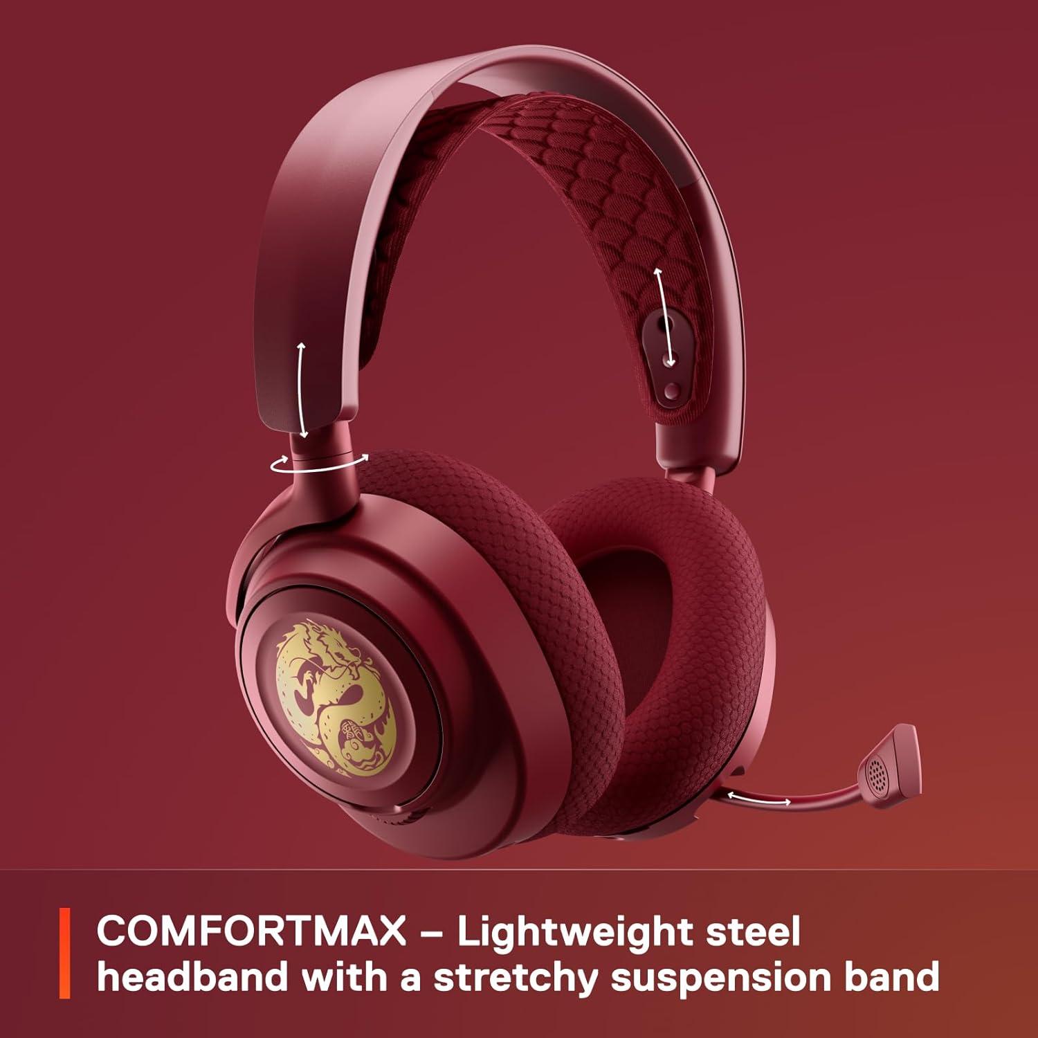 imageSteelSeries Arctis Nova 7P Wireless Gen 2 Gaming Headset  RealTime App Control 50 HR Play Neodymium Magnetic Drivers Mix 24GHzBluetooth PS5 PS4 PC Switch 12 Mobile  BlackDragon