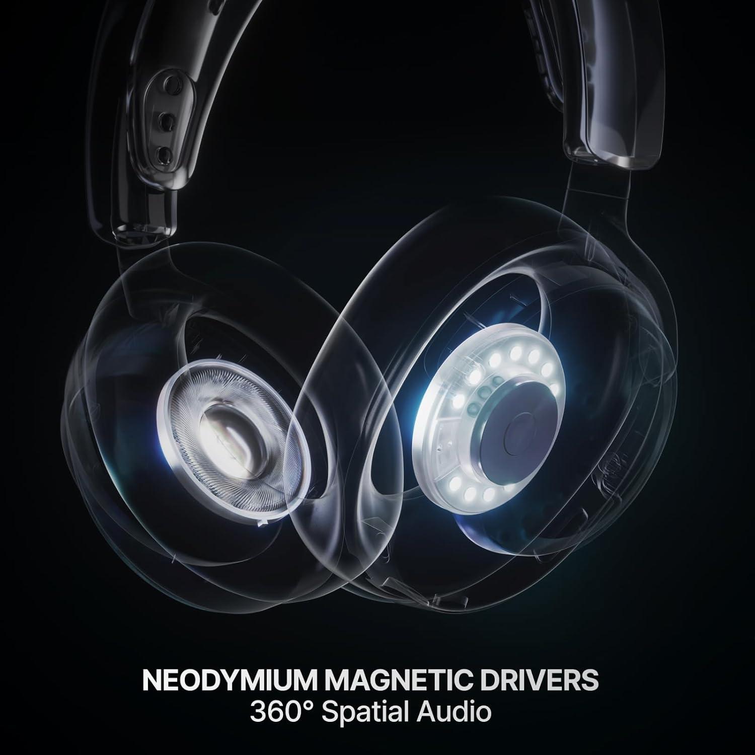 imageSteelSeries Arctis Nova 7P Wireless Gen 2 Gaming Headset  RealTime App Control 50 HR Play Neodymium Magnetic Drivers Mix 24GHzBluetooth PS5 PS4 PC Switch 12 Mobile  BlackMagenta