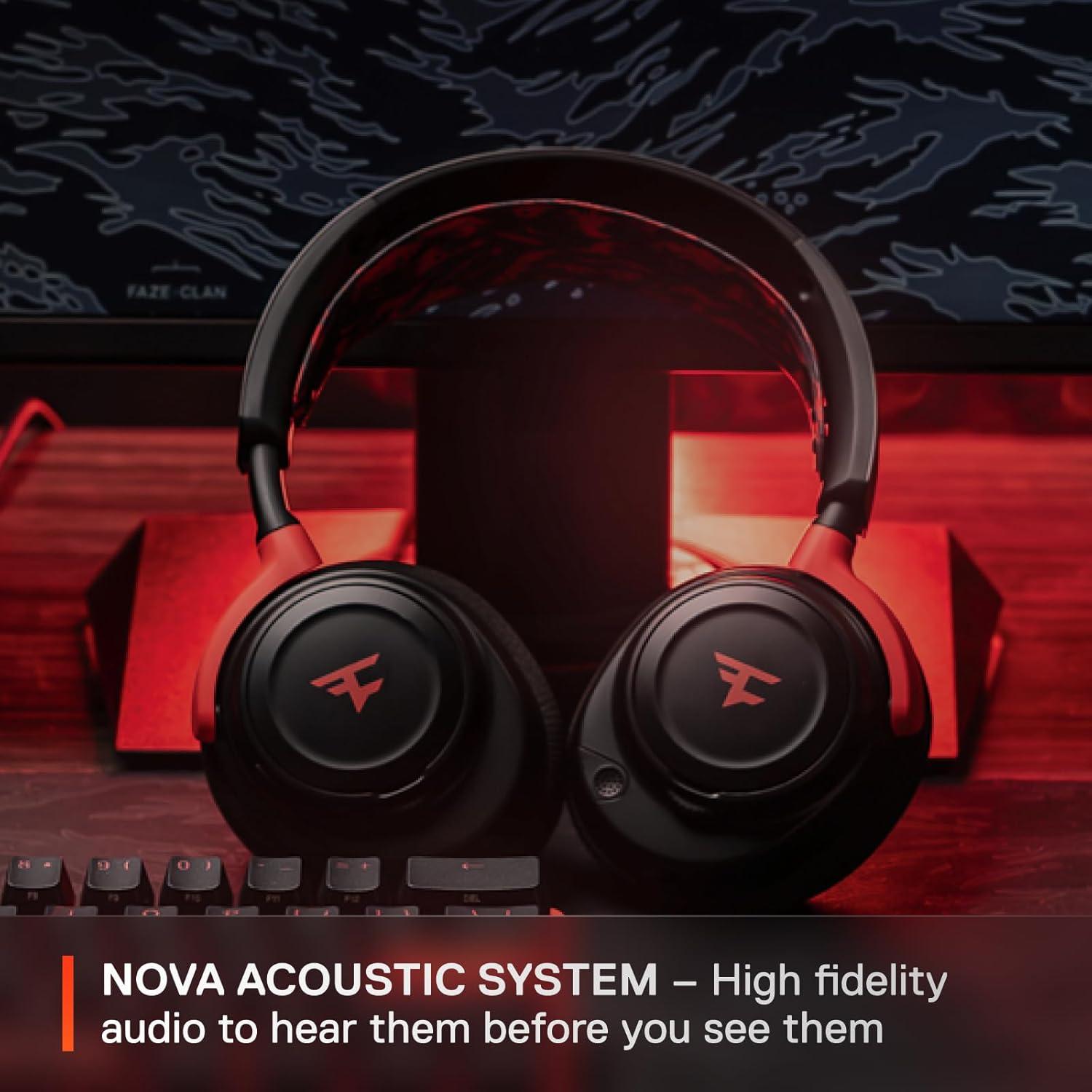 imageSteelSeries Arctis Nova 7P Wireless Gen 2 Gaming Headset  RealTime App Control 50 HR Play Neodymium Magnetic Drivers Mix 24GHzBluetooth PS5 PS4 PC Switch 12 Mobile  BlackFaZe Clan