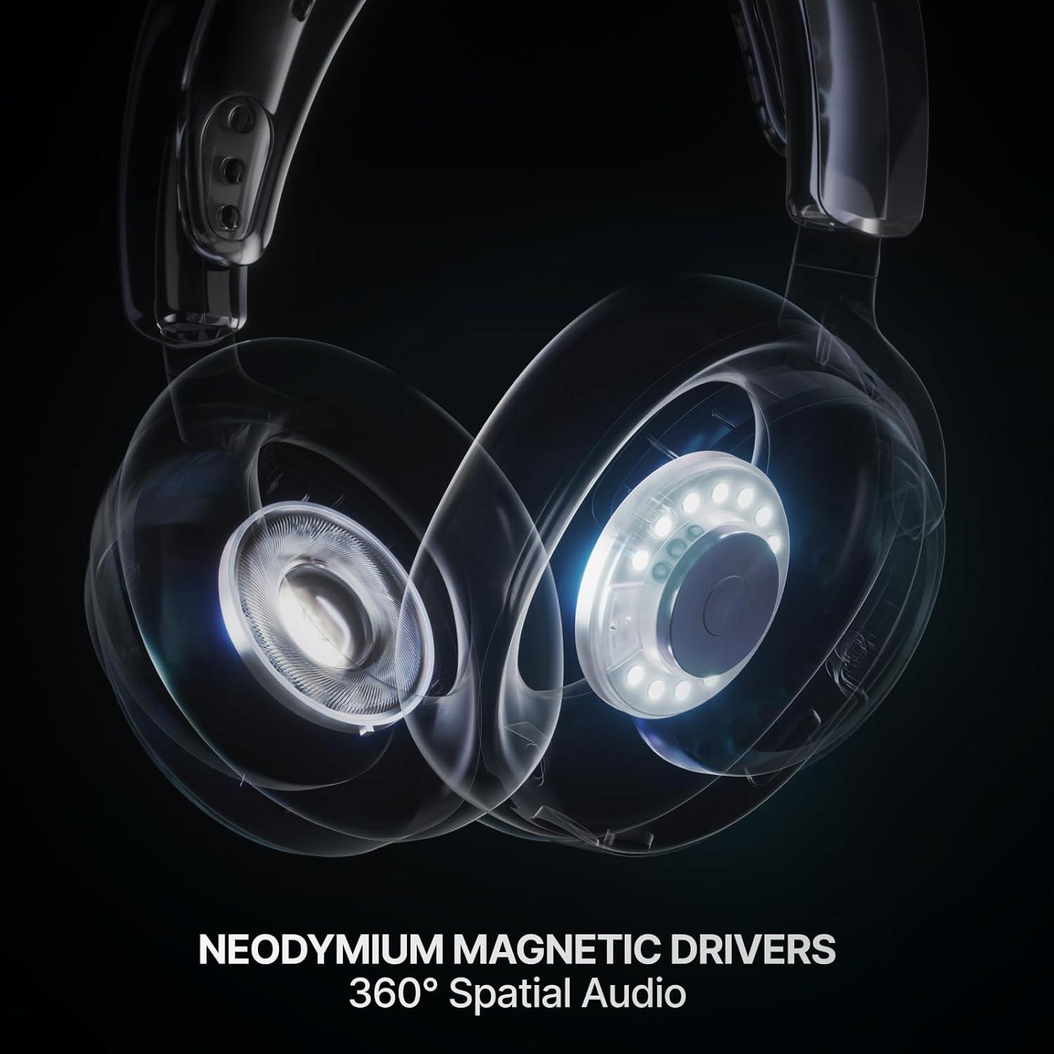 imageSteelSeries Arctis Nova 7P Wireless Gen 2 Gaming Headset  RealTime App Control 50 HR Play Neodymium Magnetic Drivers Mix 24GHzBluetooth PS5 PS4 PC Switch 12 Mobile  BlackMagenta