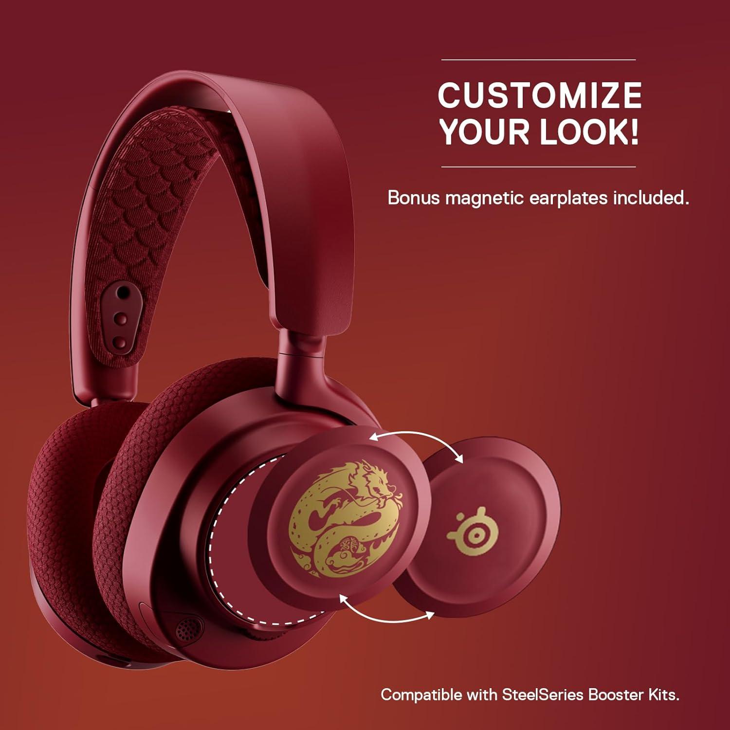 imageSteelSeries Arctis Nova 7P Wireless Gen 2 Gaming Headset  RealTime App Control 50 HR Play Neodymium Magnetic Drivers Mix 24GHzBluetooth PS5 PS4 PC Switch 12 Mobile  BlackDragon