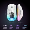 image:imageSteelSeries Aerox 3 Wireless Gen 2  SuperLight 68g Gaming Mouse 4K Polling 26K DPI Optical Sensor 200 Hour Battery IP54 Water Resistant 80m Click Durability RGB 100 PTFE Feet  ShadowGhost