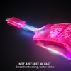 image:imageSteelSeries Aerox 3 Wireless Gen 2  SuperLight 68g Gaming Mouse 4K Polling 26K DPI Optical Sensor 200 Hour Battery IP54 Water Resistant 80m Click Durability RGB 100 PTFE Feet  ShadowMagenta Haze