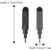 imageBriLove Rhinestone Earrings Dangling for Women Fashion Long Chandelier Sparkle Crystal Tassel Dangle Drop Earring for Party Prom AccessoriesBlack BlackTone