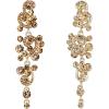 imageBriLove Womens Bohemian Boho Wedding Bridal Crystal Floral Chandelier Hollow Dangle EarringsChampagne GoldTone