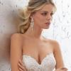 imageBriLove Womens Bohemian Boho Wedding Bridal Crystal Floral Chandelier Hollow Dangle EarringsClear GoldTone