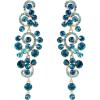 Blue Topaz Color Gold-Tone