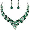 04-Emerald Color Silver-Tone