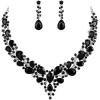 14-Black Silver-Tone