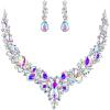 16-Iridescent AB Silver-Tone