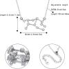 imageBriLove 925 Sterling Silver Necklace Gifts for Mom Women Constellation Zodiac 12 Horoscope Astrology CZ Pendant Mothers DayValentines DayBirthdayChristmasAnniversaryVirgo  Full Ver