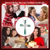imageBriLove Dainty Elegant Cross Neckalce for Women 925 Sterling Silver Cubic Zirconia Pendant Choker Necklace JewelryEmerald Color