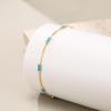 imageBriLove Dainty Gorgeous 925 Sterling Silver Birthstone Bracelets for WomenSix Emerald Cut Tennis Bracelet Birthday Prom Gifts JewelryAquamarine Color GoldTone