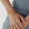 imageBriLove Dainty Gorgeous 925 Sterling Silver Birthstone Bracelets for WomenSix Emerald Cut Tennis Bracelet Birthday Prom Gifts JewelryRuby Color GoldTone
