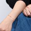 imageBriLove Dainty Gorgeous 925 Sterling Silver Birthstone Bracelets for WomenSix Emerald Cut Tennis Bracelet Birthday Prom Gifts JewelryRuby Color GoldTone