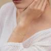 imageBriLove Dainty Gorgeous 925 Sterling Silver Birthstone Bracelets for WomenSix Emerald Cut Tennis Bracelet Birthday Prom Gifts JewelryTurquoise Color GoldTone