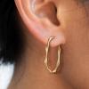 imageBriLove Dainty Simple 925 Sterling Silver Hoop Dangle Stud Earrings for Women Birthday Valentines Day Anniversary14K GoldTone