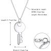 imageBriLove Gifts for Mom 925 Sterling Silver Unique Personalized Key Pendant Valentines Day Necklace for Women Mothers DayValentines DayBirthdayChristmasAnniversarySilverTone