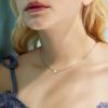 imageBriLove Personalized 925 Sterling Silver Dainty Small Tiny Initial Heart Pendant Choker Necklace Gift for Women Mothers DayValentines DayBirthdayChristmasAnniversaryE