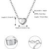imageBriLove Personalized 925 Sterling Silver Dainty Small Tiny Initial Heart Pendant Choker Necklace Gift for Women Mothers DayValentines DayBirthdayChristmasAnniversaryF