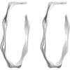 imageBriLove Dainty Simple 925 Sterling Silver Hoop Dangle Stud Earrings for Women Birthday Valentines Day AnniversarySilverTone