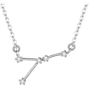imageBriLove 925 Sterling Silver Necklace Gifts for Mom Women Constellation Zodiac 12 Horoscope Astrology CZ Pendant Mothers DayValentines DayBirthdayChristmasAnniversaryCancer  Full Ver