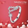 imageBriLove 925 Sterling Silver CZ Statement Ring Horoscope Zodiac 12 Constellation Astrology Adjustable Rings for Mom Women Mothers DayValentines DayBirthdayChristmasAnniversaryCapricorn  Full Ver